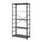 Walker Edison 64" Graywash Angle Iron Industrial Bookcase